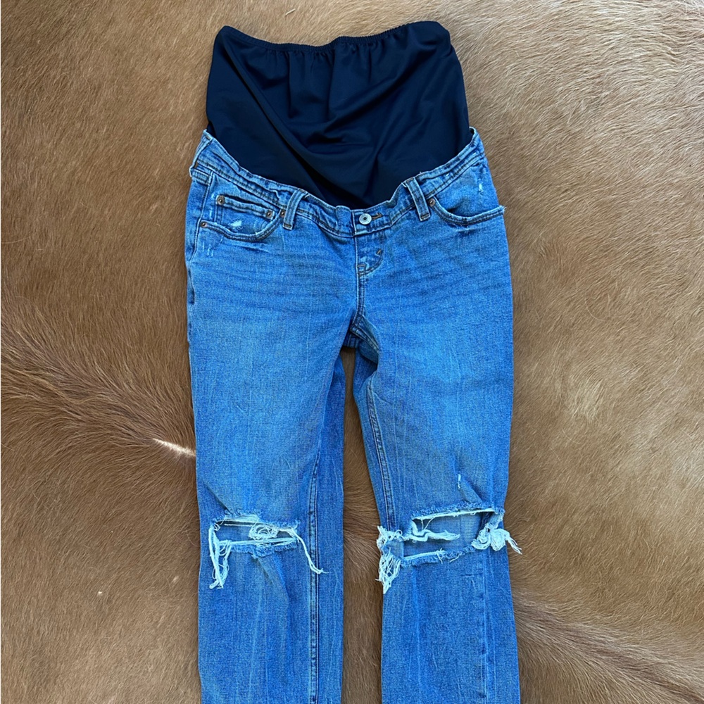 Abercrombie & Fitch Maternity Ankle Straight Jeans